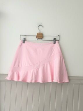 Light Pink Ruffle Hem Tennis Skort Athletic Activewear Medium